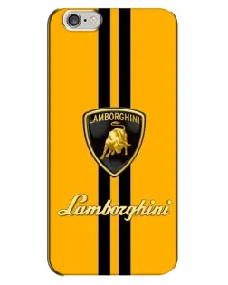 Чехол для iPhone 6 Plus / 6s Plus с картинкой «Lamborghini Stripe желтый»