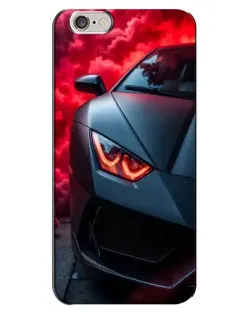 Чехол для iPhone 6 Plus / 6s Plus с картинкой «Lamborghini красное сияние»