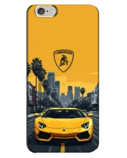 Чохол для iPhone 6 Plus / 6s Plus з картинкою «Жовтий Lamborghini місто» Чохол для iPhone 6 Plus / 6s Plus з картинкою «Жовтий Lamborghini місто»