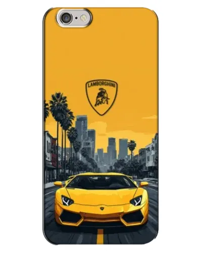 Чехол для iPhone 6 Plus / 6s Plus с картинкой «Желтый Lamborghini город» Чехол для iPhone 6 Plus / 6s Plus с картинкой «Желтый Lamborghini город»