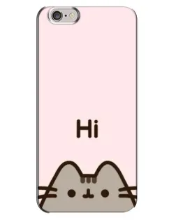Чехол для iPhone 6 Plus / 6s Plus с картинкой «Пушин говорит Hi»