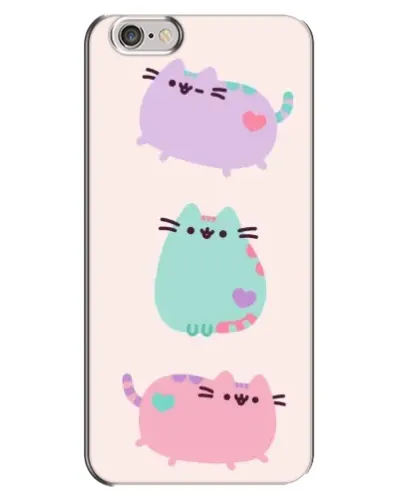 Чехол для iPhone 6 Plus / 6s Plus с картинкой «Pusheen трио» Чехол для iPhone 6 Plus / 6s Plus с картинкой «Pusheen трио»