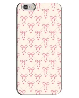 Чехол для iPhone 6 Plus / 6s Plus с картинкой «Розовые бантики Coquette»