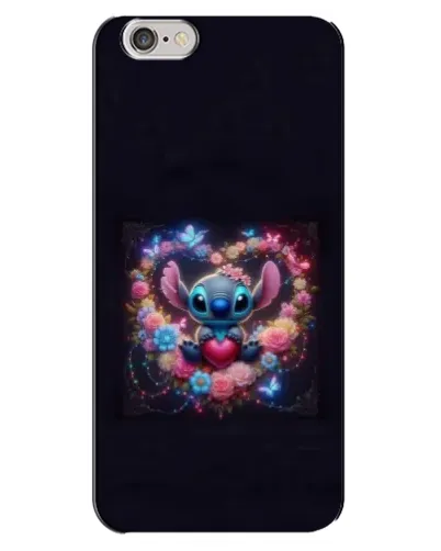 Чехол для iPhone 6 Plus / 6s Plus с картинкой «Stitch в цветах»