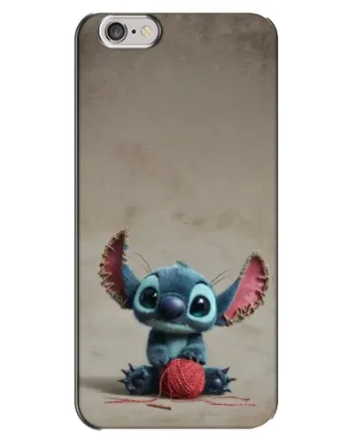 Чехол для iPhone 6 Plus / 6s Plus с картинкой «Стич на коричневом фоне»