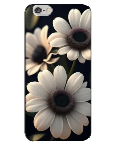 Чехол для iPhone 6 Plus / 6s Plus с картинкой «Белые маргаритки макро»