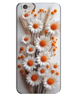 Чехол для iPhone 6 Plus / 6s Plus с картинкой «Белые сухоцветы»