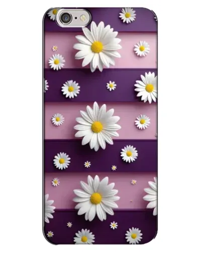 Чехол для iPhone 6 Plus / 6s Plus с картинкой «Ромашки на фиолетовом»