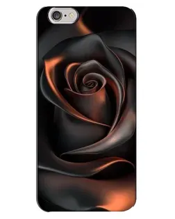 Чехол для iPhone 6 Plus / 6s Plus с картинкой «Шелковая черная роза»