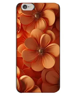 Чехол для iPhone 6 Plus / 6s Plus с картинкой «Оранжевый макро цветок»