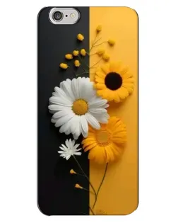 Чехол для iPhone 6 Plus / 6s Plus с картинкой «Подсолнух и ромашка»