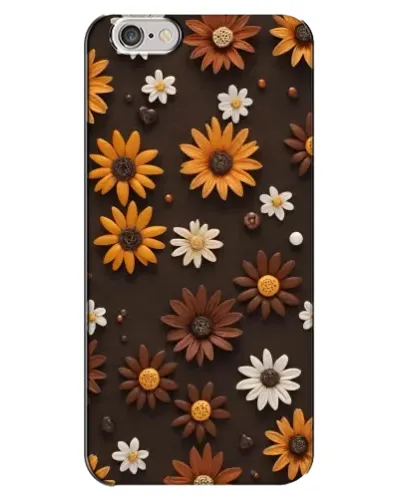 Чехол для iPhone 6 Plus / 6s Plus с картинкой «Узор из маленьких подсолнухов»