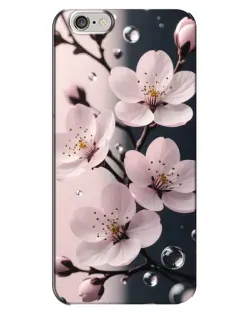 Чехол для iPhone 6 Plus / 6s Plus с картинкой «Нежная сакура и капли»
