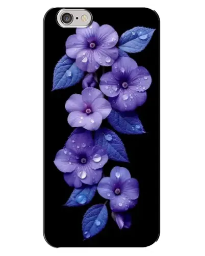 Чехол для iPhone 6 Plus / 6s Plus с картинкой «Фиолетовые цветы с росою»