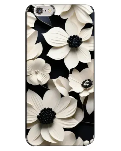 Чехол для iPhone 6 Plus / 6s Plus с картинкой «Объемные белые цветы»