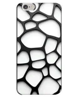 Чохол для iPhone 6 Plus / 6s Plus з картинкою «Біла об'ємна сітка»