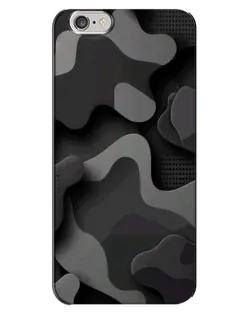 Чехол для iPhone 6 Plus / 6s Plus с картинкой «Темный абстрактный камуфляж»
