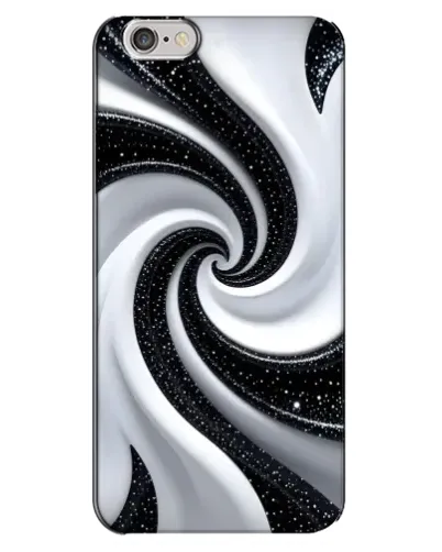 Чехол для iPhone 6 Plus / 6s Plus с картинкой «Черно-белая спираль» Чехол для iPhone 6 Plus / 6s Plus с картинкой «Черно-белая спираль»