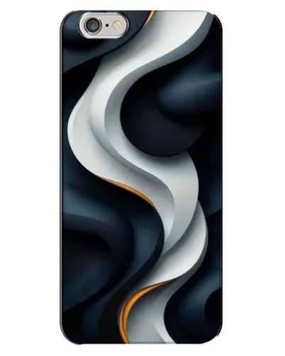 Чехол для iPhone 6 Plus / 6s Plus с картинкой «Объемные черно-белые ленты» Чехол для iPhone 6 Plus / 6s Plus с картинкой «Объемные черно-белые ленты»