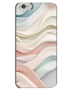 Чехол для iPhone 6 Plus / 6s Plus с картинкой «Пастельные нежные волны»