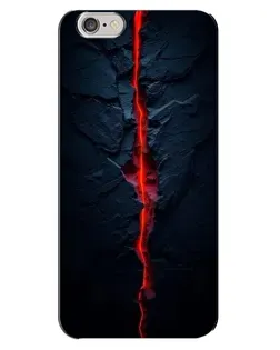 Чехол для iPhone 6 Plus / 6s Plus с картинкой «Kрасная лавовая трещина»