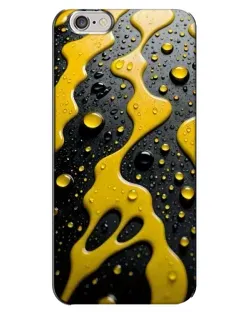 Чехол для iPhone 6 Plus / 6s Plus с картинкой «Жидкое желтое золото»