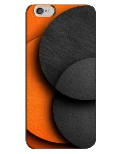Чехол для iPhone 6 Plus / 6s Plus с картинкой «Геометрия оранжевых кругов»