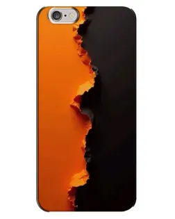 Чехол для iPhone 6 Plus / 6s Plus с картинкой «Оранжевый разлом»