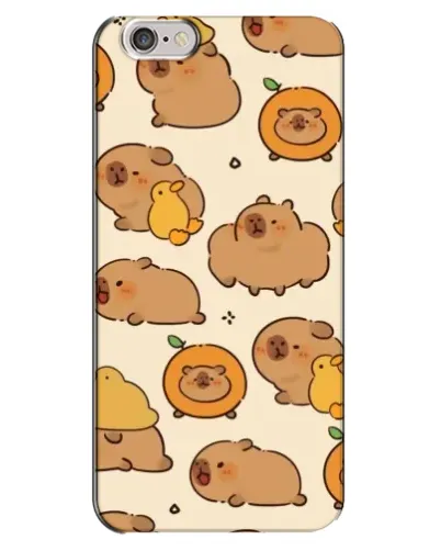 Чехол для iPhone 6 Plus / 6s Plus с картинкой «Капибары с апельсинами»