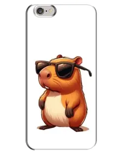 Чехол для iPhone 6 Plus / 6s Plus с картинкой «Капибара в очках»