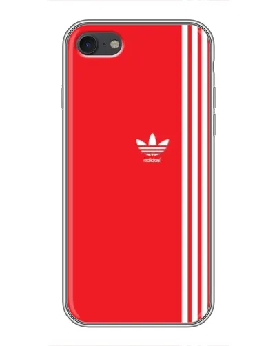 Чехол для iPhone 6 / 6s с картинкой «Красный минимализм Adidas»