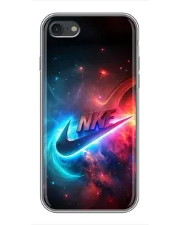 Чехол для iPhone 6 / 6s с картинкой «Огненный логотип Nike»