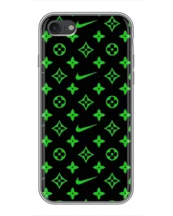 Чехол для iPhone 6 / 6s с картинкой «Неоновый принт LV»