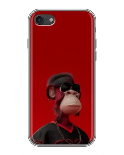 Чехол для iPhone 6 / 6s с картинкой «Bored Ape в красном»