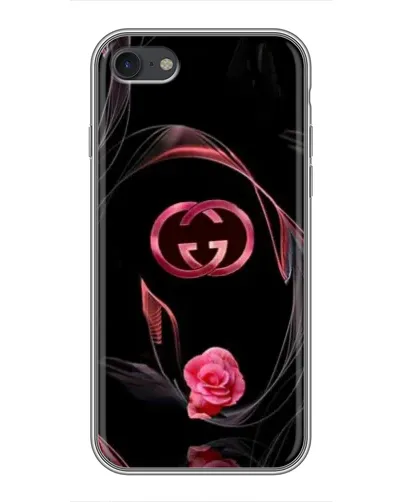 Чохол для iPhone 6 / 6s з картинкою «Gucci — неонова троянда»