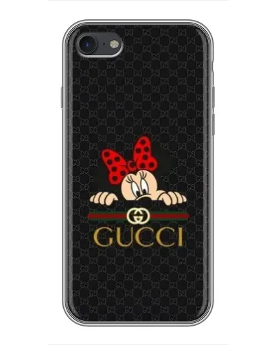 Чохол для iPhone 6 / 6s з картинкою «Мінні Маус Gucci — чорний»