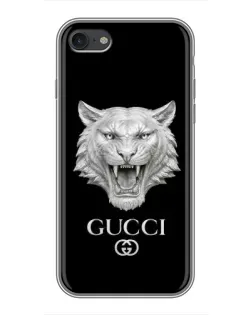 Чохол для iPhone 6 / 6s з картинкою «Gucci — срібний лев»
