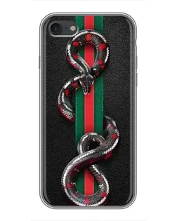 Чохол для iPhone 6 / 6s з картинкою «Gucci — змія на смузі»