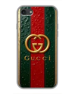 Чохол для iPhone 6 / 6s з картинкою «Gucci — фірмова смуга та золото»