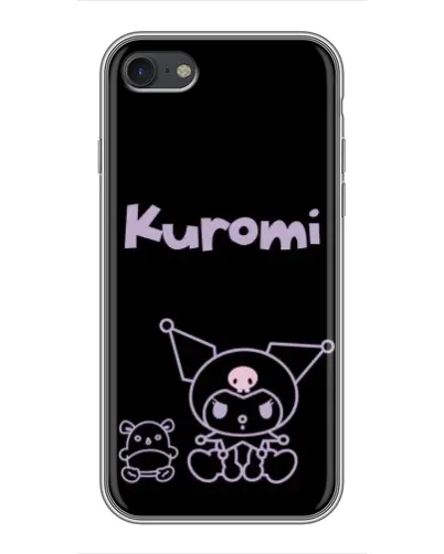 Чехол для iPhone 6 / 6s с картинкой «Kuromi — черный минимализм»