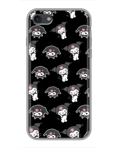 Чехол для iPhone 6 / 6s с картинкой «Черный паттерн Kuromi»