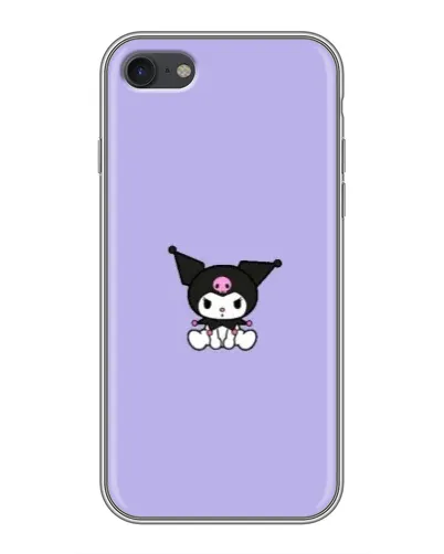 Чехол для iPhone 6 / 6s с картинкой «Kuromi — фиолетовый минимализм»