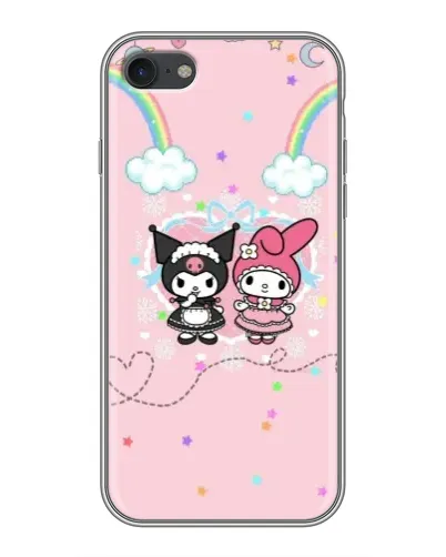 Чехол для iPhone 6 / 6s с картинкой «My Melody и Kuromi»