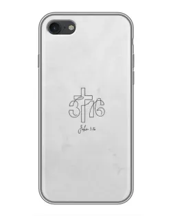Чехол для iPhone 6 / 6s с картинкой «Иоанна 3:16 Крест»
