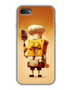 Чехол для iPhone 6 / 6s с картинкой «Губка Боб повар»