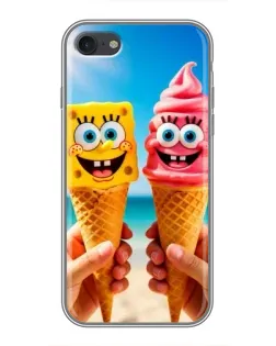 Чехол для iPhone 6 / 6s с картинкой «Спанч Боб мороженое»