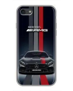 Чохол для iPhone 6 / 6s з картинкою «Mercedes — білий карбон»