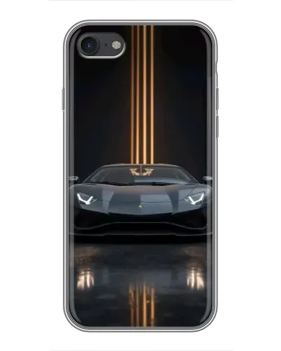 Чехол для iPhone 6 / 6s с картинкой «Lamborghini золотые линии»