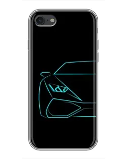 Чехол для iPhone 6 / 6s с картинкой «Голубой силуэт Lamborghini» Чехол для iPhone 6 / 6s с картинкой «Голубой силуэт Lamborghini»