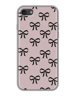 Чехол для iPhone 6 / 6s с картинкой «Черные бантики»
